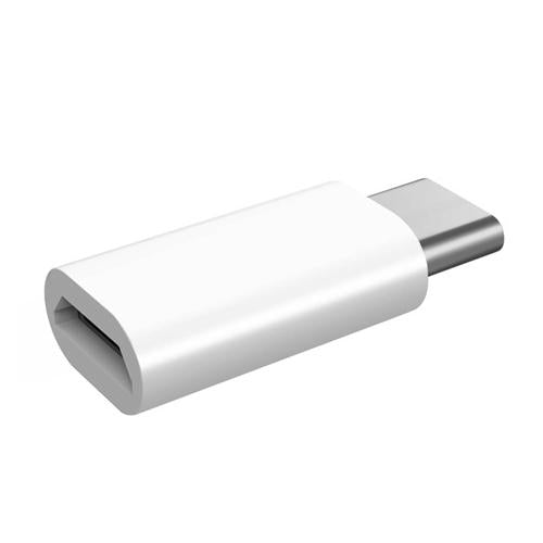 Adaptateur Micro USB vers USB Type-C Blanc