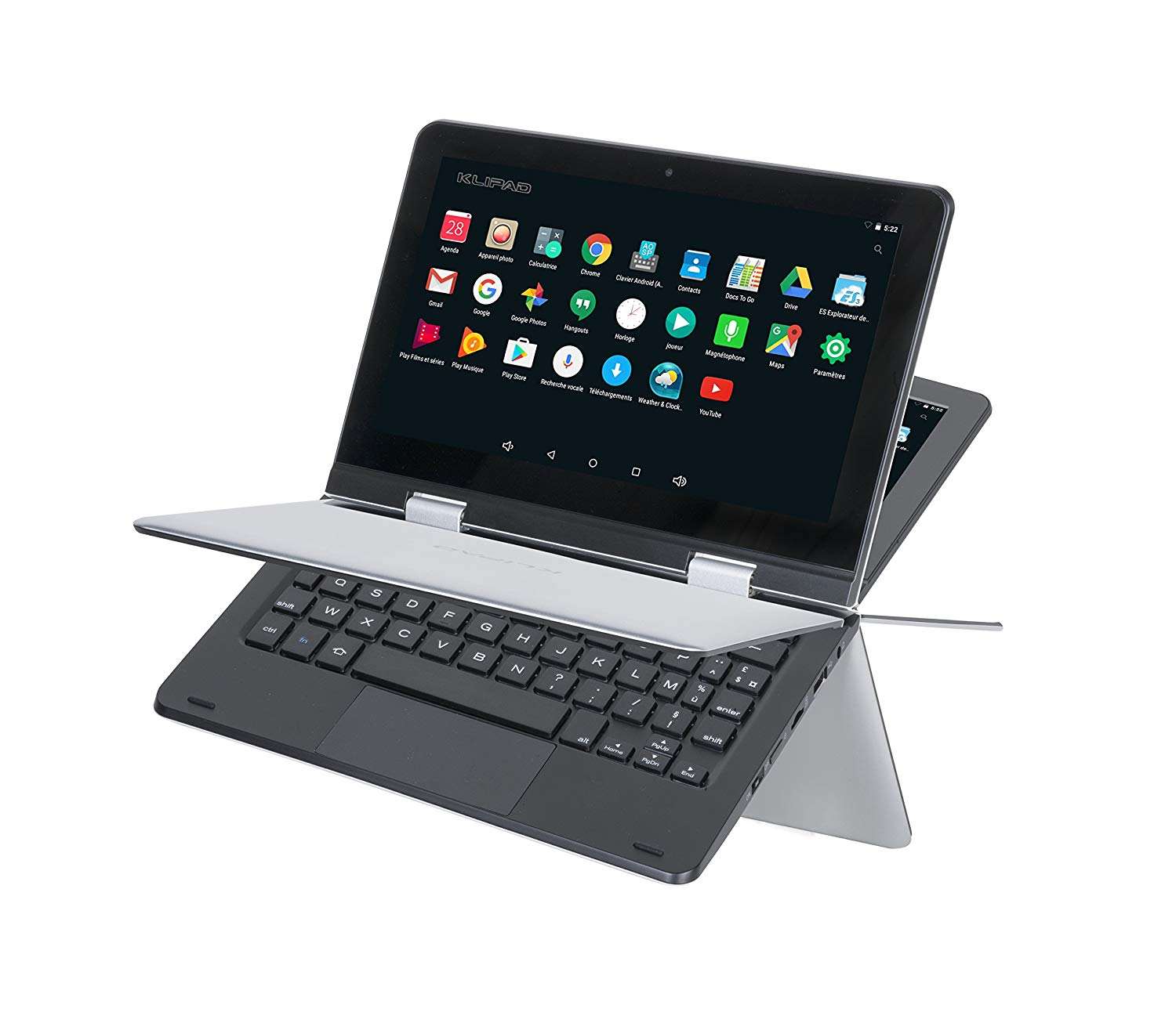 Pc Tablette Hybride 9.0″ Klipad 2 en 1 Android 7.0 Wi-Fi