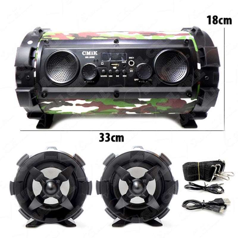 Enceintes Haut Parleur CMiK MK-2009 Bluetooth Lecteur USB / SD Radio FM/AM/OEM
