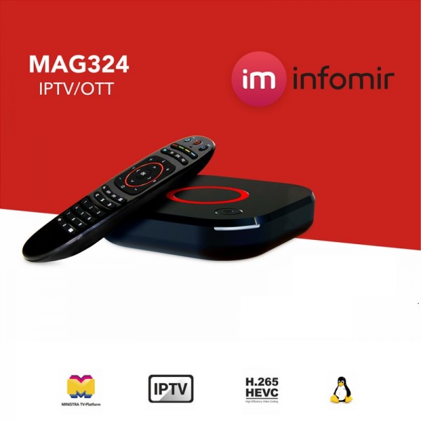 MAG 324/325 Boitier Décodeur BOX OTT IPTV WIFI by Infomir