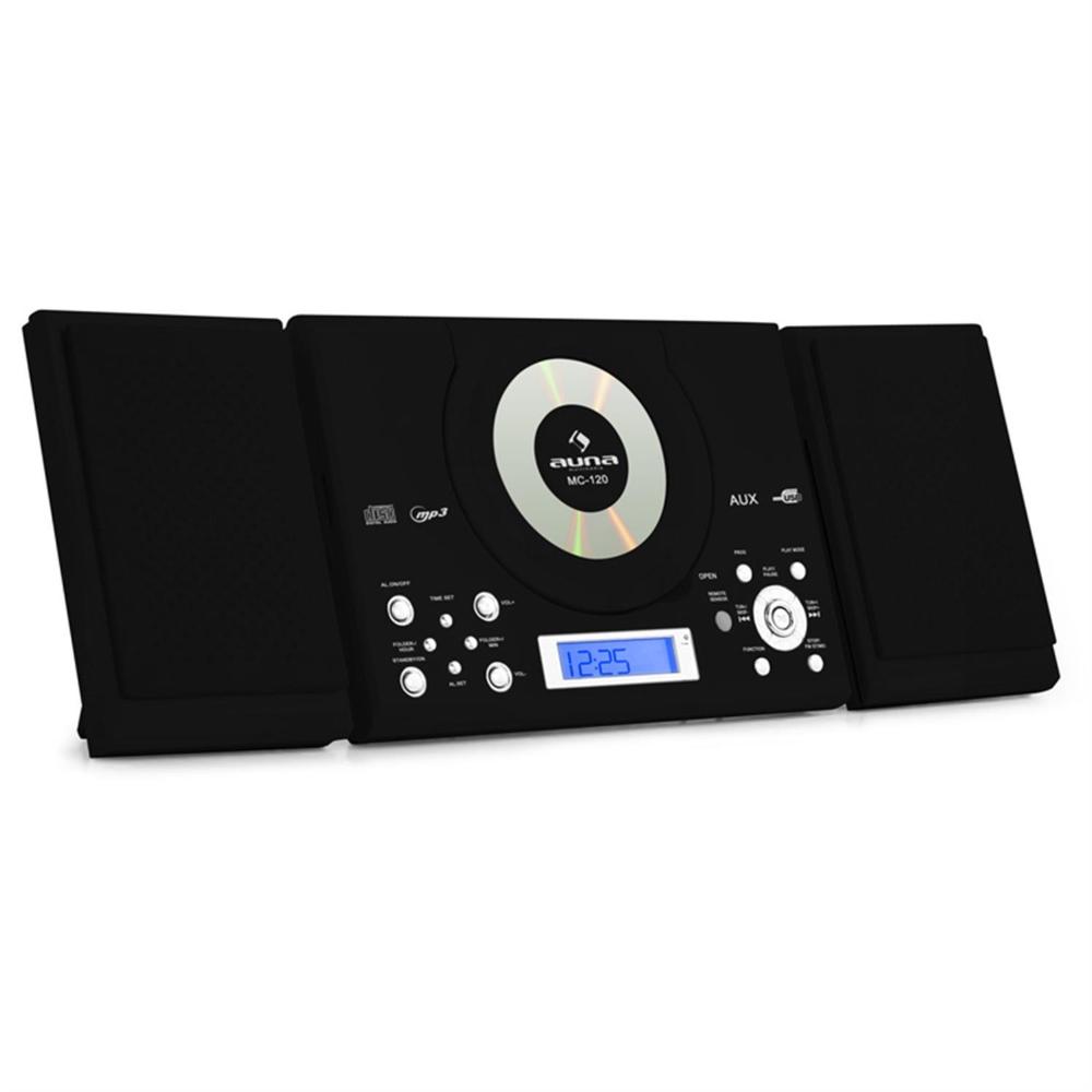 Lecteur MP3 CD USB Auna MC-120 Chaine Stéréo Hi-Fi - Black