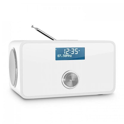 DABStep DAB/DAB+/ Radio Numérique Bluetooth FM RDS Réveil - Blanc