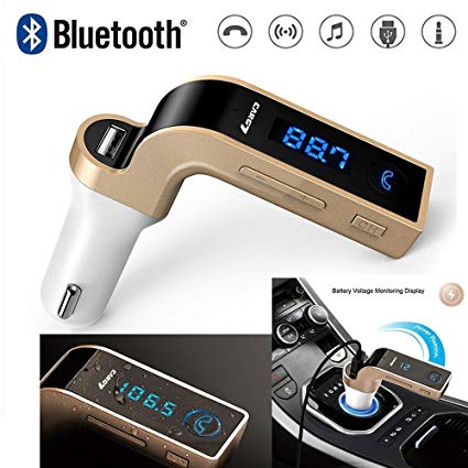 Allume Cigare CARG7 Transmetteur FM Bluetooth Lecteur de Musique MP3/SD/USB 