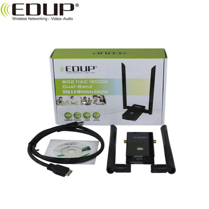 Adaptateur Wifi EDUP USB 1200 Mbps Double Bande 802.11AC