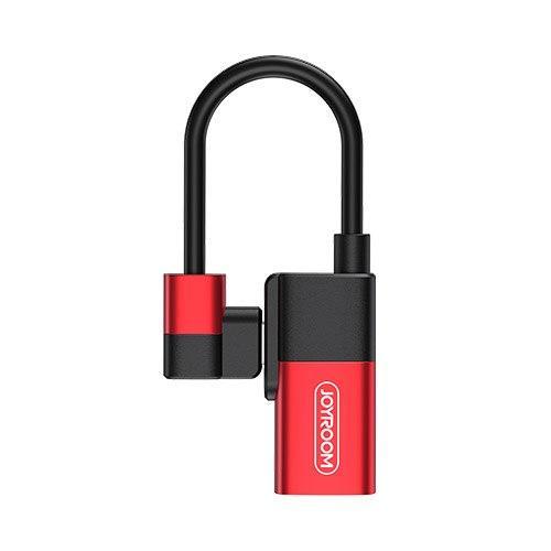 Adaptateur JOYROOM S-M362 2 in 1 Recharge + Audio pour iPhone - Red