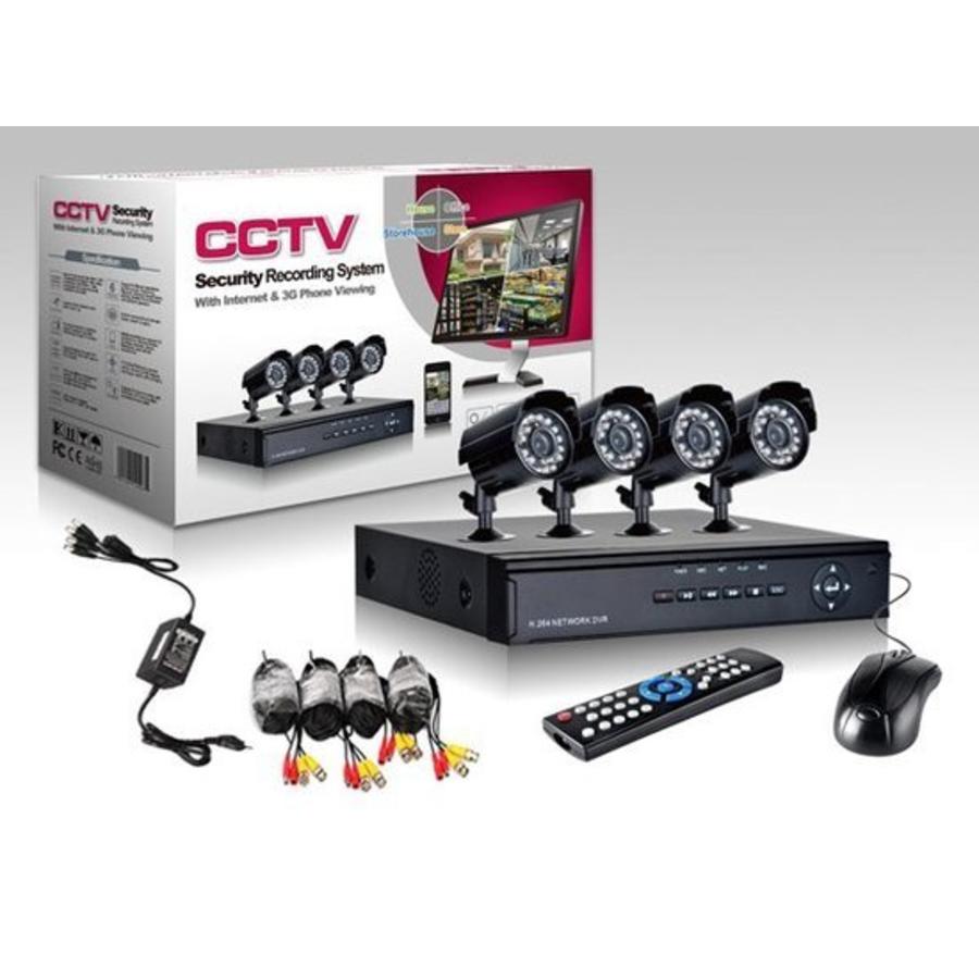 Pack Combo CCTV kit 4-caméras de surveillance enregistreur HD