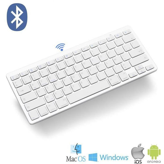 Mini Clavier Bluetooth Azerty Sans Fil 2.4G pour PC/MAC/IOS
