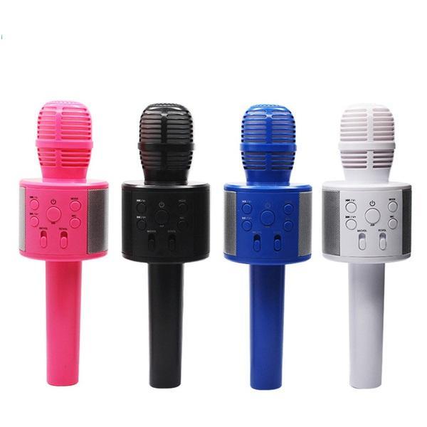 Microphone Q858 Bluetooth KTV Sans Fil Bluetooth Karaoké et Haut-Parleur Hi-Fi