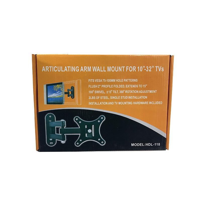 Support Mural TV LCD LED Plasma 10-27 Pivotant 180°