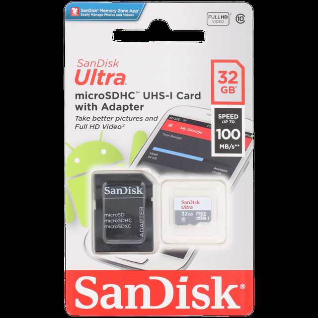 Carte Mémoire Micro SDXC - 32GB - Sandisk