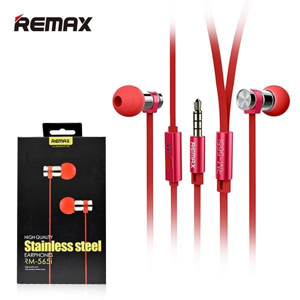 Remax RM-565i Stéréo En Acier Inoxydable Ecouteurs Intra-Auriculaires Avec Micro